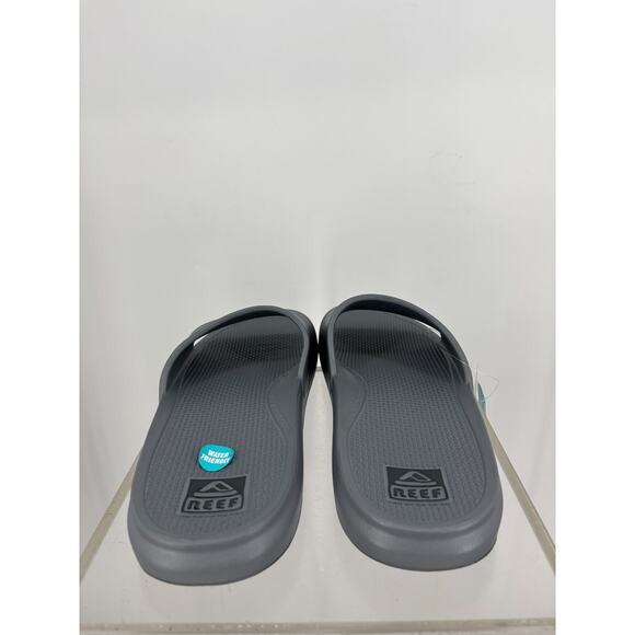 Mens REEF Oasis Waterproof Lightweight & Flexible Beach Slide Sandal Grey Sz 13 main image 9